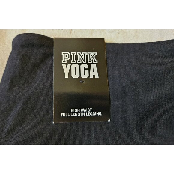 Victoria Secrets PINK Women High Waist Cotton full length, Medium, Black W/ Tags - Picture 8 of 13